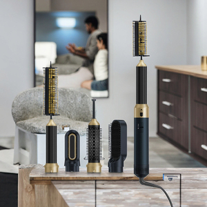 Nuovo stile ionico 1000W 38000 Rpm motore arricciatura lisciatura soffiaggio Fluffing Styling 5-in-1 <span class=keywords><strong>spazzola</strong></span> per asciugacapelli - Product Image 2