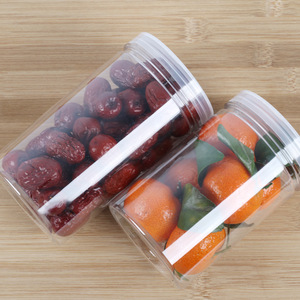 85*200 transparent lid packaging <b>jar</b>, PET bottle, food container, tall and wide mouth airtight transparent <b>plastic</b> bottle/<b>jar</b> - Product Image 2