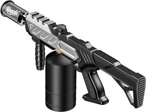 <span class=keywords><strong>Chalumeau</strong></span> de cuisine professionnel à flamme réglable, anti-éclatement, avec verrouillage de sécurité à 360 degrés, rechargeable au butane, électrique - Product Image 1