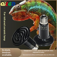 Lampe chauffante en céramique pour cage de reptiles, lézards et tortues, idéale pour l'élevage de poussins, perroquets et serpents - Fonction sauna vapeur, modèle 001
