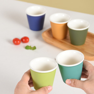 90ml/120ml Small Ceramic <b>Espresso</b> <b>Cups</b> Colorful Matte Coffee Mug Porcelain Mug Without Handle - Product Image 5