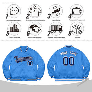 Giacche da Uomo Stile Varsity Letterman da Baseball Vintage Casual con Logo Personalizzato OEM e Ricami Streetwear Taglie Forti - Product Image 6