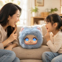 Peluche interactive 4G eSIM à commande vocale IA, douce et moelleuse, en coton PP, avec oreilles de chat mignonnes, compagnon pour enfants, cadeau