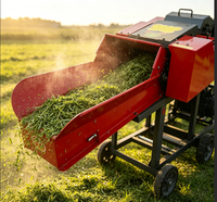 Nouvelle machine à hacher les aliments pour animaux, collecteur de poussière cyclonique, broyeur multifonction pour ensilage, moulin à marteaux, capacité de 1 à 8 tonnes/h pour la volaille