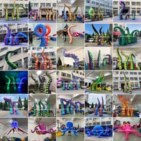 Tentacules gonflables géants, tentacules de pieuvre gonflables, tentacules de calmar gonflables pour la publicité