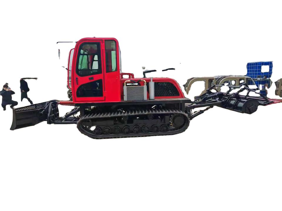 Snow Compactor Hydraulic Engine-Powered Motor Heavy-Duty Snow Groomer Machine Crawler ...