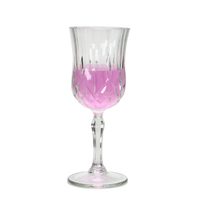 Verres à Vin Gobelets en Plastique de Luxe Effet Cristal Taillé Diamant Ancien, Réutilisables, pour Champagne - Vente en Gros