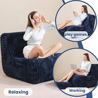 Loisirs modernes Grand canapé d'extérieur paresseux Compression Pouf Canapé Chaises Film Chaise Canapé Canapé