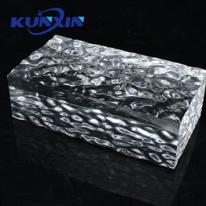 Bloques Acrílicos Transparentes para Sublimación, con Patrón Decorativo Personalizado, Textura de Onda Sólida, Venta al por Mayor - Product Image 1