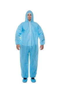 Màu xanh đậm 35 gram (1oz) dùng một lần PP Coverall polypropylene làm việc quần áo không dệt microporous cho sử dụng hàng ngày - Product Image 2