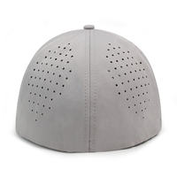 Gorra Snapback de ala plana perforada Logotipo bordado en 3D Gorra de béisbol de 6 paneles Gorra elástica Flex espalda cerrada Gorra deportiva