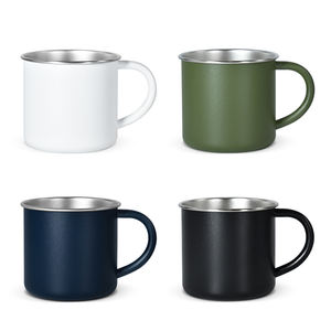 ספל נירוסטה מותאם אישית בנפח 400 מ\\\"ל, חד-דופן, רב פעמי, עם לוגו בהתאמה אישית, לכוס קפה, לנסיעות, עם ידית, מתנה. - Product Image 1