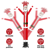 Gonflable Wacky Wave Dancer Tube Homme Produit de promotion publicitaire sur le thème de Noël pour les fournitures de vacances (ventilateur non inclus)
