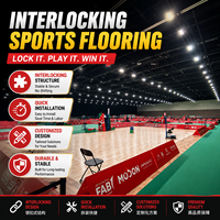 Dalles de sol sportives modulaires en bois FH, système de fixation rapide, absorption des chocs, épaisseur 22 mm, taille personnalisée, terrain de basketball intérieur