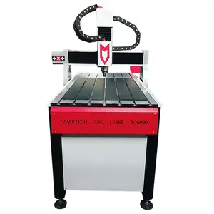 2024 yüksek hassasiyetli kesme ve freze 3D ahşap Cnc Router makine ahşap 6090 bit oyma makinesi için taş ve akrilik