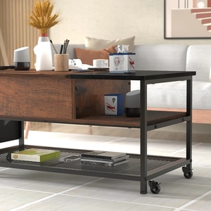 Bán Hot Movable Low Chiều Cao Bàn Cà Phê Vuông Phòng Khách Nội Thất Của Lift TOP Bàn Cà Phê Cung Cấp - Product Image 3