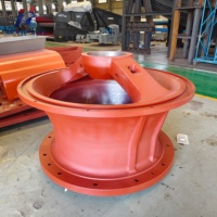Ensemble de cadre supérieur en acier moulé robuste pour concasseur à cône hydraulique monocylindre, pièces de coque supérieure résistantes à l'usure