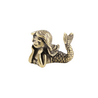 Conte de fées sirène ornements en laiton antique faire vieux bronze en gros