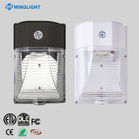 Mini applique murale LED extérieure 13W 18W 26W en aluminium et polycarbonate, étanche IP65, avec cellule photoélectrique, certifiée ETL DLC, garantie 5 ans