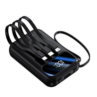 Power Bank 22.5W Super Fast Charging dengan Kabel, Bersertifikasi 3C, Kapasitas Besar 20000mAh, Mini, Hadiah, Harga Promosi Terendah