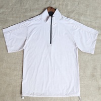 Veste de golf légère et extensible 4 directions de qualité supérieure, séchage rapide, avec logo personnalisé, vente en gros, pull coupe-vent à quart de zip pour homme