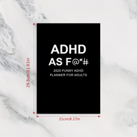 Agenda quotidien amusant 2026 pour adultes neurodivergents atteints de TDAH - Planificateur de productivité et gestion des tâches