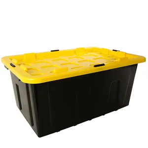 האיכות הטובה ביותר 27 ליטר 100L Stackable פלסטיק Tote סל קופסות אחסון