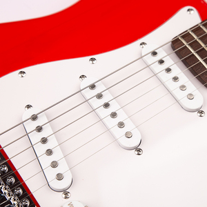 Gecko Nhà Máy Giá Dây <span class=keywords><strong>C</strong></span>ụ Maple <span class=keywords><strong>C</strong></span>ổ Guitarra Electrica Basswood <span class=keywords><strong>C</strong></span>ơ Thể Màu Đỏ Điện Guitar Cho Người Mới Bắt Đầu - Product Image 2