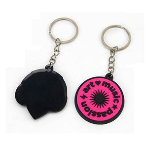 Porte-clés en caoutchouc personnalisé avec des personnages de dessins animés, fabrication directe d'usine, porte-clés en PVC - Product Image 1