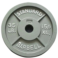 Set Pelat Pegangan Besi Cor Berkualitas Tinggi Promo 2021 2.5-45LB Peralatan Latihan Kekuatan Universal Tahan Lama KaraQoton HT-2001A
