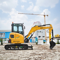 Nouvelle conception, livraison gratuite, mini-excavatrice Herestrong HS37, 3,7 tonnes, moteur Yanmar, excavatrice sur chenilles, engin de terrassement