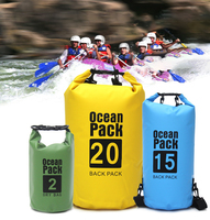Tas Drifting memanjat luar ruangan, kantung kering tahan air 2L/3L PVC kustom untuk perjalanan