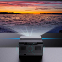 Les projecteurs portables Smart TV Android12.0 de 5 pouces prennent en charge 1920*1080, autofocus, projecteur 500 ansi Lumens, port HD