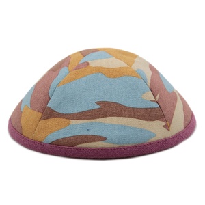 2025 mode nouveau chapeau juif à col rond en pur coton imprimé de couleur mélangée <span class=keywords><strong>Kippa</strong></span> personnalisé - Product Image 4