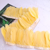 15-20CM Gänse feder besatz DIY Natural Dyed Feather Ornament Crafts Kleidung Dekorative Materialien