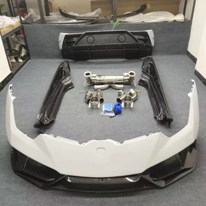 Nouveau kit carrosserie en fibre de carbone pour LP580 LP610, pare-chocs avant et arrière améliorés de style EVO, auto-adhésifs - Product Image 3