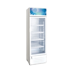 Smad 298l Upright Drink Display Glass Door Commercial <b>Refrigerator</b> Showcase with Light Box for Dss-298ap Dss-298ap Standing - Product Image 1