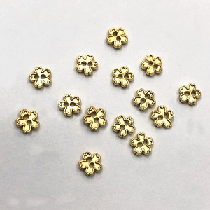 5mm SAKURA ปุ่มเย็บดอกไม้มินิอุปกรณ์เสื้อผ้าของเล่นเครื่องประดับเงินทอง MINI DIY 2หลุมตาโลหะหัวเข็มขัดตุ๊กตากระดุมเสื้อโค้ท - Product Image 6
