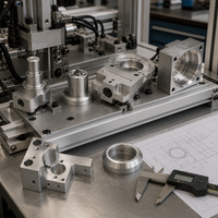 Pièces métalliques usinées CNC de précision ISO9001 pour équipements d'automatisation robotique et assemblages mécaniques industriels