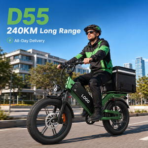 Vélo cargo électrique D55 avec pneus larges 20x4.0, batterie 48V 55Ah et options personnalisées pour les flottes de livraison - Product Image 1