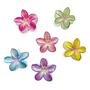 Pinza <span class=keywords><strong>de</strong></span> Pelo <span class=keywords><strong>de</strong></span> Alta Gama Estilo Verano Bauhinia, Pinza <span class=keywords><strong>de</strong></span> Pelo Simple y Moderna <span class=keywords><strong>de</strong></span> 8 cm, Pinza <span class=keywords><strong>de</strong></span> Pelo Bonita para Cabello Grueso con Respaldo <span class=keywords><strong>de</strong></span> Plástico para <span class=keywords><strong>Cola</strong></span> <span class=keywords><strong>de</strong></span> <span class=keywords><strong>Caballo</strong></span> - Product Image 1