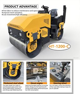 Rodillo Vibratorio Manual, Mini Rodillo Compactador de Asfalto, Máquina de Construcción, Compactador Hidráulico, Máquina Compactadora de Suelo - Product Image 3