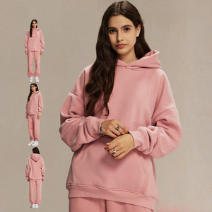 Sudadera con capucha de lana de 400g para hombre, estilo moderno, para otoño e invierno, talla grande, sin desprendimiento de lana, gruesa. - Product Image 2