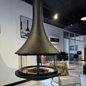 Cheminée suspendue à bois <span class=keywords><strong>moderne</strong></span> autoportante de 900 mm, chauffage pour salon, poêle décorative suspendue, garantie 1 an - Product Image 3