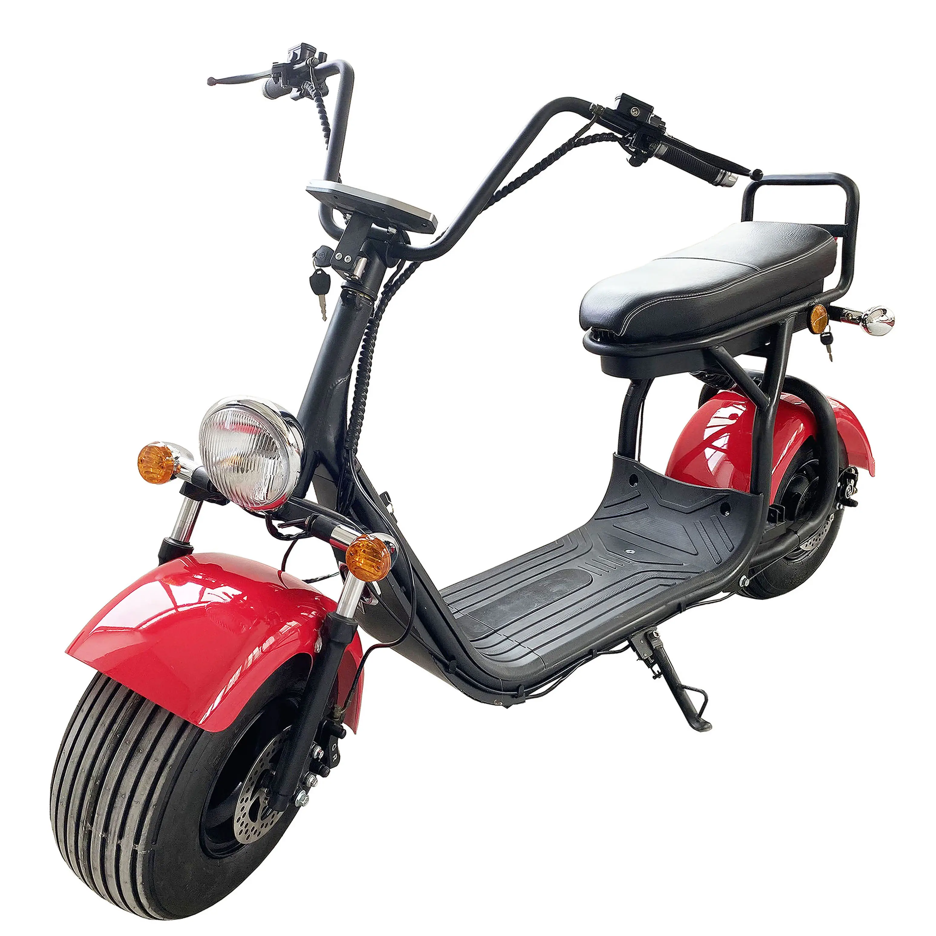 Gratis Verzending 19Inch 1500W Elektrische Motorfiets Citycoco Op Nederland Voorraad