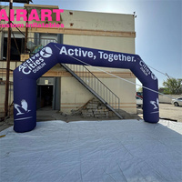 Arche d'entrée gonflable personnalisée pour événements sportifs, arche gonflable avec logo imprimé
