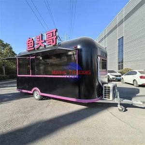 Classic Custom Vintage Concession Trailer Mobile Food Truck for Ice Cream Hot Dog BBQ Street Sale - Product Image 5