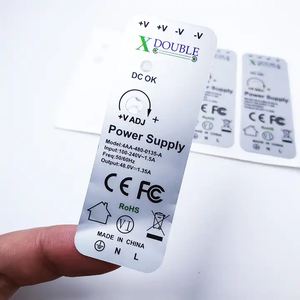 Autocollants d'indication métalliques argentés épais et solides de haute qualité autocollant d'étiquette d'indication en aluminium auto-adhésif personnalisé - Product Image 4