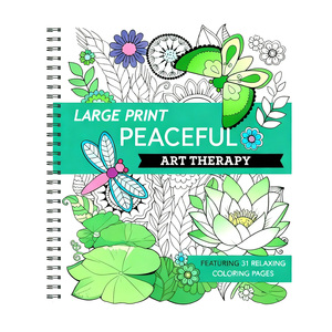 Libro <span class=keywords><strong>para</strong></span> Colorear de Tapa Dura con Impresión Offset de Letras Grandes y Fáciles de Colorear, Encuadernado <span class=keywords><strong>en</strong></span> Espiral, con Cartón Dúplex Reciclado, <span class=keywords><strong>para</strong></span> un Coloreo Tranquilo y sin Estrés - Product Image 1