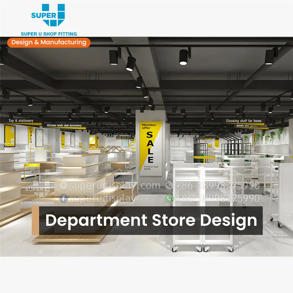 Custom Interior Store Design Concept Branding Shop Layout Design Company Space Floor Plan 3D Rendering Shop Interior Design